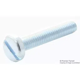 TR FASTENINGS PAN HEAD SLOTTED SCREW, STEEL, M2.5, M2.510 PSSTMC Z100 (Pack of 100 Pcs)-16