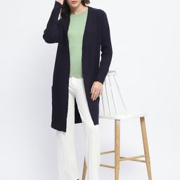 Madame Self Design Longline Open Front Shrug image 4