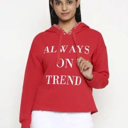 People by Pantaloons Red Cotton Printed Sweatshirt-image-43