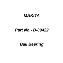 Makita Ball Bearing Corner Rounding Bit 3R, Part No D-09422-25