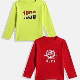 U.S. Polo Assn. Kids Boys Pack of 2 Printed Pure Cotton T-shirts-picture-24