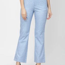 Westwood Blue Relaxed Fit Mid Rise Trousers-image-104