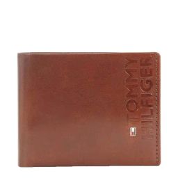Tommy Hilfiger Molde Brown Formal Leather Bi-Fold Wallet for Men-image-7