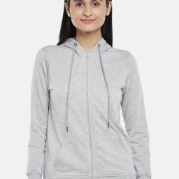 People by Pantaloons Grey Hooded Sweatshirt-image-54
