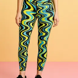 Kaali Peeli Printed Ankle Length Yoga Tights-image-85
