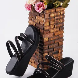 Try Me Women Textured Wedge Sandals-80
