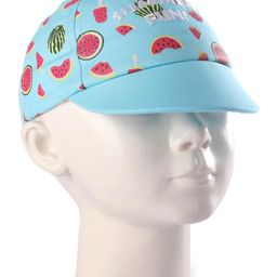 Babyhug Summer Cap Watermelon Print Blue - Diameter 15.5 cm-image-19