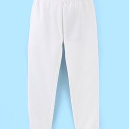 Pine Kids Full Length Solid Colour Thermal Bottom - White-image-50