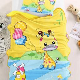 Butterthief Giraffe Printed Soft Flannel  All Seasons Baby Blanket for Kids & Toddlers - Color May Vary-image-57