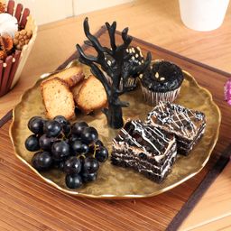 De Maison Decor 3 Leaf Decorative Tray/ Platter-16