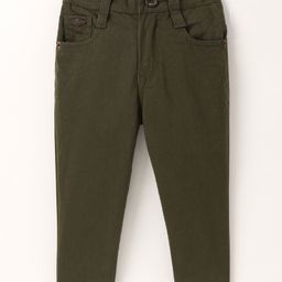 Noddy Full Length Solid Trousers - Olive Green-image-102