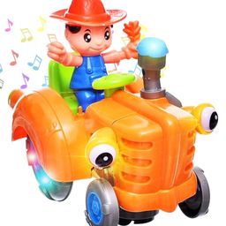 FunBlast Swing Farmer Tractor Toy with Flashing Lights and Music1 Pc Random Color-17