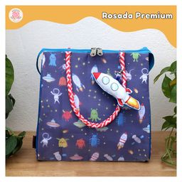 Rosada Space Multipurpose Trendy Tote Hand Sling Bag | Waterproof Stylish Bag for Outing Activity Picnic Travel for Kids Boy Girl Mom and Baby with Toy HangingMedium (28x28 Cm)-picture-6