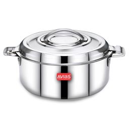 Avias Avistar Premium Stainless Steel Casserole with Double Wall Insulated Hot Box - 1.5 L-image-30