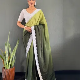 Anouk Ombre Poly Chiffon Saree-image-23