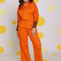 KAORI BY SHREYA AGARWAL Harmony Pure Cotton Relaxed-Fit Shirt & Trouser Co-Ords-image-39
