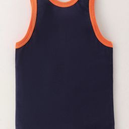 Simply Sinker Sleeveless Sandos Text Print Pack of 3- Red Yellow & Navy Blue image 5
