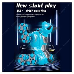Elecart Robot Dog Toy for Kids Programmable Remote-Control Puppy, Smart Interactive RC Pet with Voice & Dance, LED Eyes, Stunt Tricks Robotic Dog Toy for Boys & Girls ( Pack 1 Random Colour) image 5