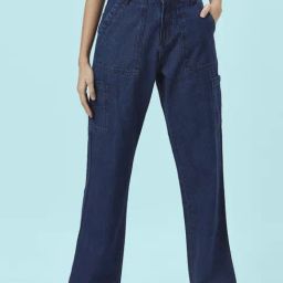 People by Pantaloons Blue Cotton Mid Rise Jeans-image-55