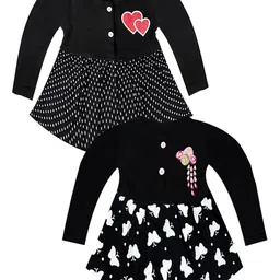 KidzzCart Polka Dot Print Fit & Flare Dress-20