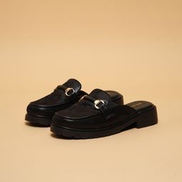 ERIDANI Women Embellished Mules with Buckles Flats-image-42