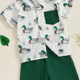 LULU & SKY Boys Printed Shirt with Shorts-picture-20