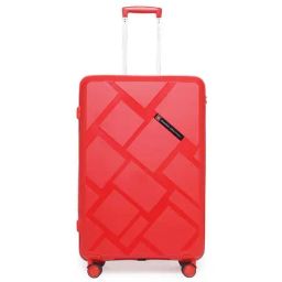 Swiss Military Star Red Textured Hard Medium Trolley Bag - 45 cm-8