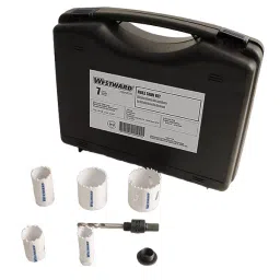 Westward Hole Saw Kit Bi-Metal 7/8 to 1-1/2 inch, 29VX19 (Pack of 7 Pcs)-image-81