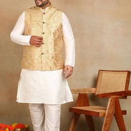 Sztori Woven Design Nehru Jacket-image-37