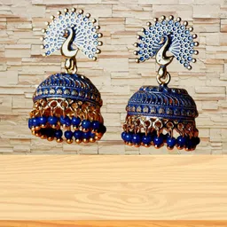 Anouk Dome Shaped Jhumkas Earrings-34