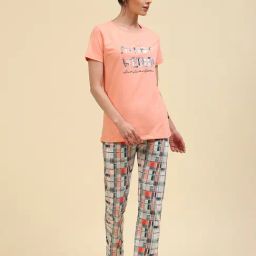 Monte Carlo Multicolor Printed T-Shirt With Lounge Pants-image-16