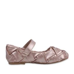Baby Moo Kids Rose Gold Bash Shiny Braided Mary Jane Shoes-image-69