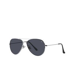 Woggles Unisex Black Lens & Silver-Toned Aviator Sunglasses with-58