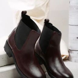 Teakwood Leathers Men's Cherry Chelsea Boots-image-61