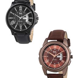 WM Men Black & Brown Analogue Watch DDWM-036-16