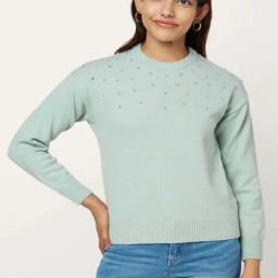 Honey by Pantaloons Green Embellished Sweater-image-17