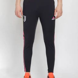 adidas Juventus Condivo 22 Black Slim Fit Striped Training Trackpants-image-88