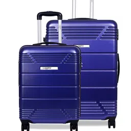 Luggero Set Of 2 Textured Trolley Bags-14