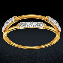 Joyalukkas Women 18kt Double Strand Delight Diamond Ring-image-1