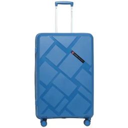 Swiss Military Star Blue Textured Hard Large Trolley Bag - 55 cm-17