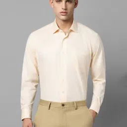 Louis Philippe Beige Cotton Regular Fit Shirt-picture-33