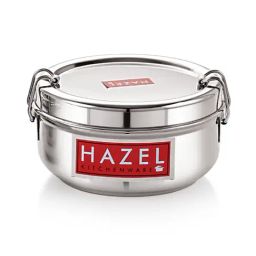HAZEL Silver Stainless Steel Storage Container (0.7 L)-29