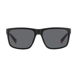 Polaroid Grey UV Protection Rectangular Sunglasses for Men-picture-13