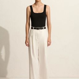 Chemistry Women Relaxed Straight Leg Straight Fit High-Rise Pleated Trousers-picture-8