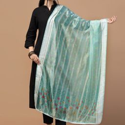 Kaizen TEXO FAB Printed Organza Dupatta-17