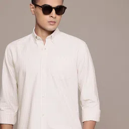 BS BLUE SQUAD Slim Fit Striped Casual Shirt-picture-22