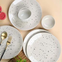 VarEesha White Ceramic 12 Pcs Dinner Set-12