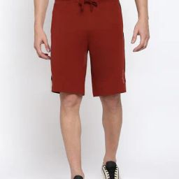 Van Heusen Athleisure Regular Fit Smart Tech Easy Stain Release Shorts - Fired Brick-picture-1