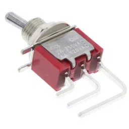 RS PRO Toggle Switch PCB Mount On-(On) SPDT Through Hole Terminal, 7347094P-72