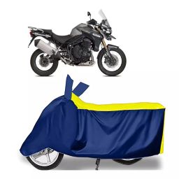 Auto Pearl Two Wheeler Cover for Triumph Tiger 800 - Yellow, Blue-image-53